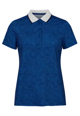 Deni Poloshirt, Hexagon Blue