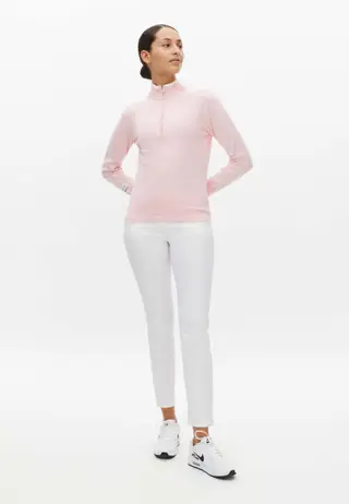 Knitted Half Zip, Orchid Pink