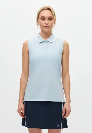 Deni Sleeveless Poloshirt, Skyway