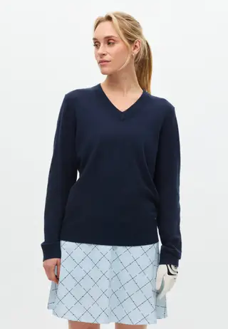 Adele Knitted Sweater, Navy/Navy