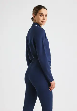 Miriam Long Sleeve Poloshirt, Navy
