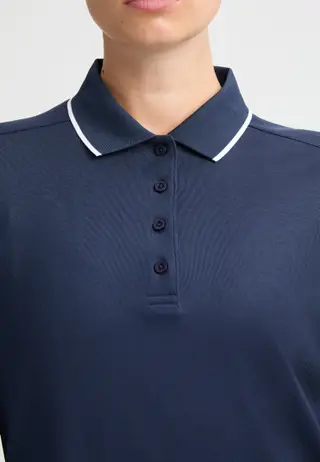 Miriam Long Sleeve Poloshirt, Navy