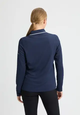 Miriam Long Sleeve Poloshirt, Navy