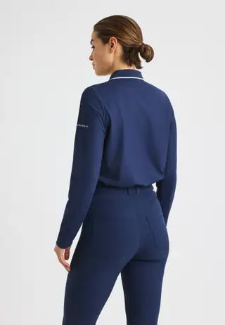 Miriam Long Sleeve Poloshirt, Navy