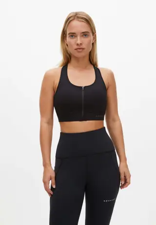 Front Zip Sportsbra, Black