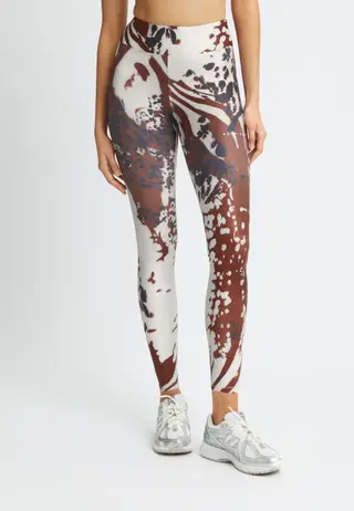 Printed High Waist Tights, Beetle Print