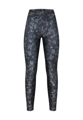 Printed High Waist Tights, Black Bloom