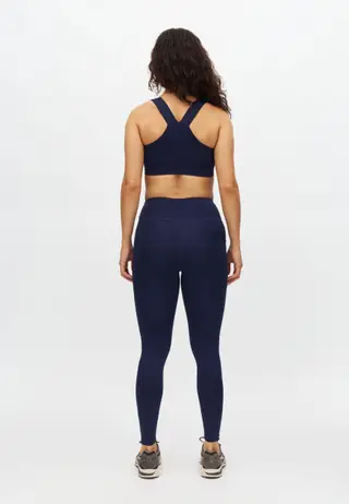 Flattering High Waist Tights, Indigo