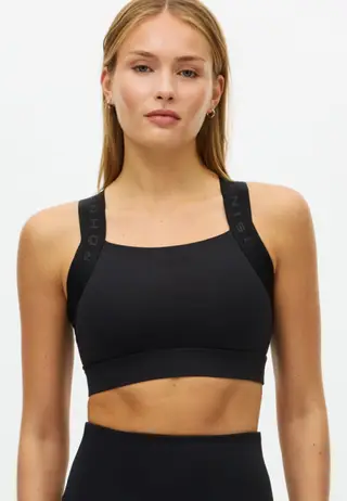 Kay Sports Bra, Black/Black