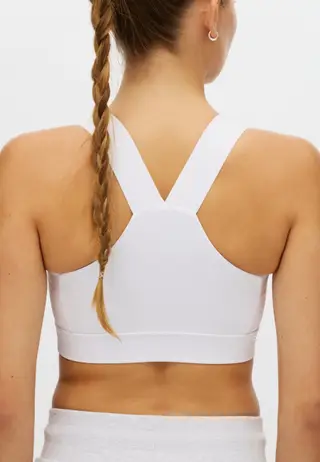 Kay Sports Bra, White