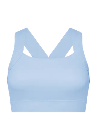 Kay Sports Bra, Chambray Blue