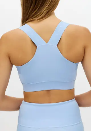 Kay Sports Bra, Chambray Blue