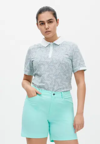 Abby Poloshirt, Hexagon Mint