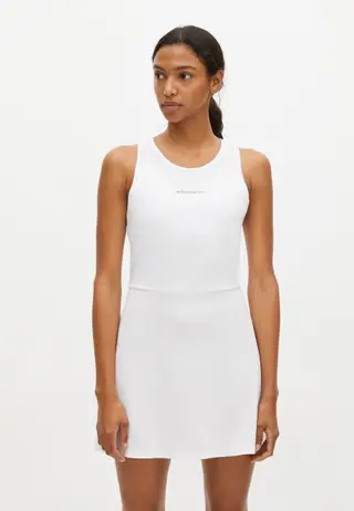 Mix Court Dress, White