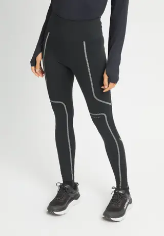 Shape Reflective Tights, Black