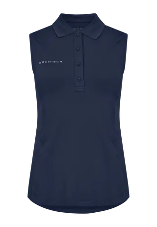 Nicky Sleeveless Poloshirt, Navy