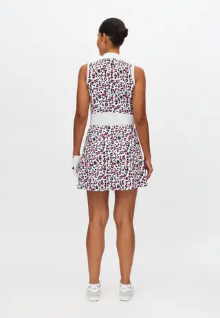 Nicky Sleeveless Poloshirt, Leo Pink/Beet