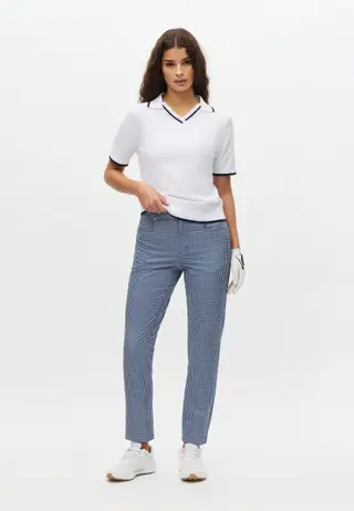 Chie Comfort Pants 30, Minicheck Skyway