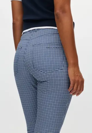 Chie Comfort Pants 32, Minicheck Skyway