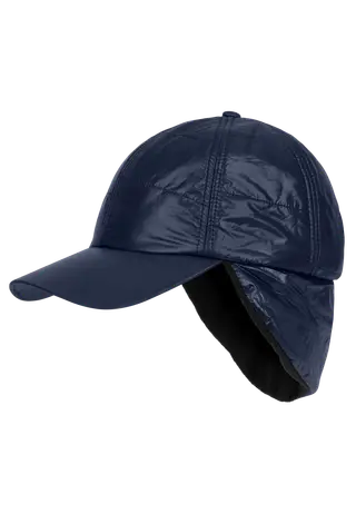Quilted Warm Cap, Navy