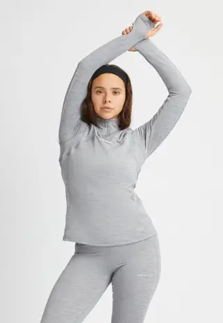Insulate Thermo Half Zip, Grey Melange