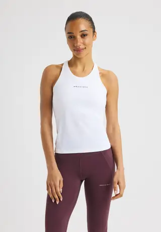 Jacquard Tank, White