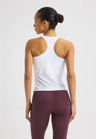 Jacquard Tank, White