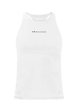 Jacquard Tank, White