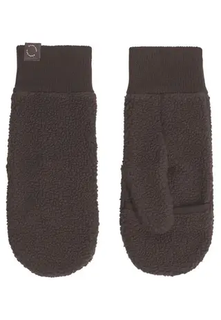 Pile Mittens, Seal Brown