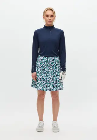 Luna Long Skort, Leo Blue/Green