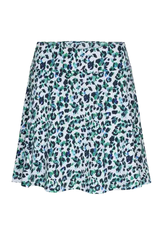 Luna Long Skort, Leo Blue/Green
