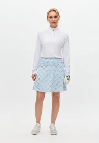 Luna Long Skort, Micro R Check Skyway