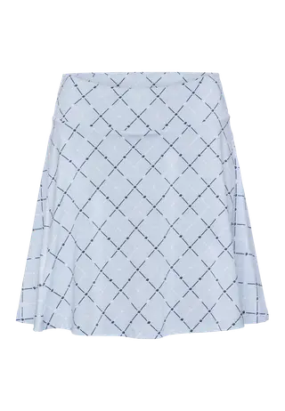 Luna Long Skort, Micro R Check Skyway