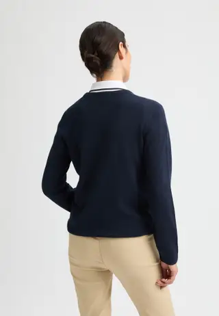 Adela Knitted Sweater, Navy