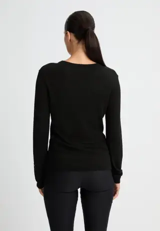Adela Knitted Sweater, Black