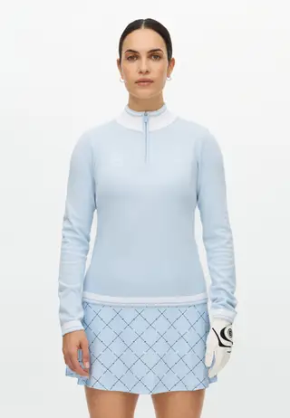 Kora Knitted Half Zip, Skyway