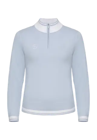 Kora Knitted Half Zip, Skyway