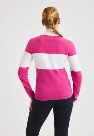 Kora Knitted Half Zip, Rose