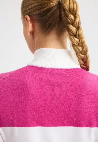 Kora Knitted Half Zip, Rose