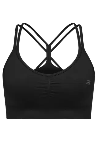 Seamless Strap Sportsbra, Black