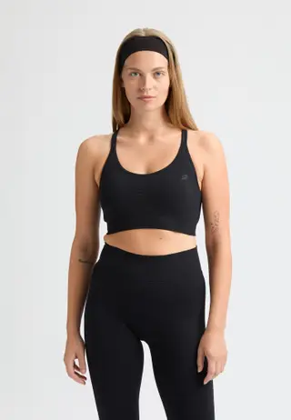 Seamless Strap Sportsbra, Black