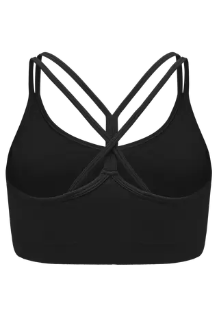 Seamless Strap Sportsbra, Black