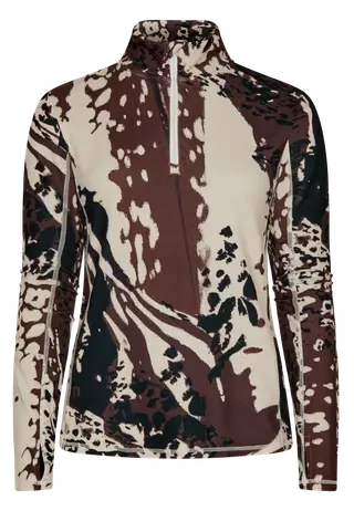 Warming Tech Half Zip, Beetle Print