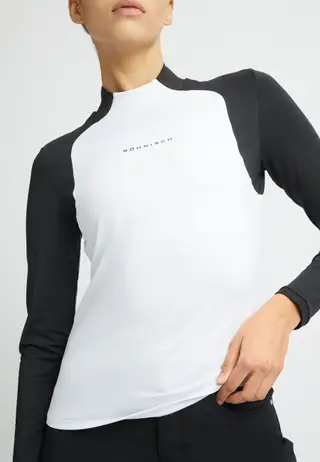 Ellie Brushed Long Sleeve Top, White