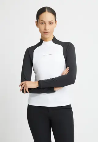 Ellie Brushed Long Sleeve Top, White