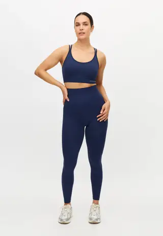 Seamless High Waist Tights, Indigo