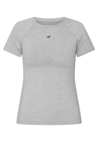 Seamless Flex Tee, Grey Melange