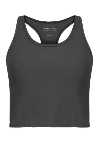 Ribbed R Tank, Dark Shadow