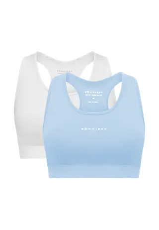 2-pack Base Sportsbra, Chambray Blue