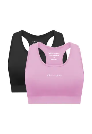 2-pack Base Sportsbra, Smoky Grape